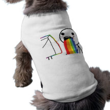 Kotzende Regenbogen Haustierklamotten