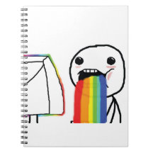 Kotzende Regenbogen - Notizbuch