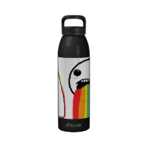 Kotzende Regenbogen Wiederverwendbare Wasserflasche