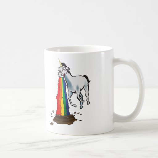 Kotzender Einhorn-Becher Tee Tasse