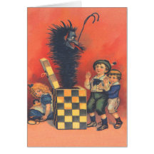 Krampus Jack-In-EIN-Box Karte