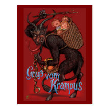 Krampus Postkarte