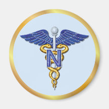 KrankenpflegeCaduceus Kühlschrankmagnet