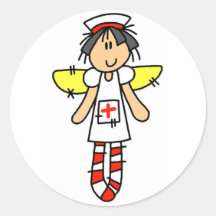 Krankenschwester-Engel Aufkleber