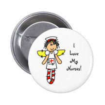 Krankenschwester-Engel Button