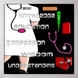 Krankenschwester-Kunst-Plakat -