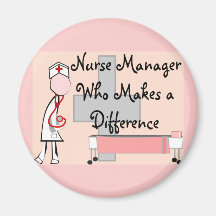 Krankenschwester-Manager, der ein Unterschied-Gesc Magnete