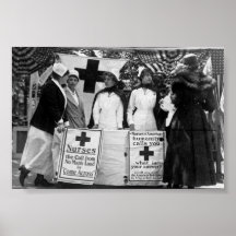 Krankenschwester-Rekrutierungs-Stations-Erster Wel Plakate