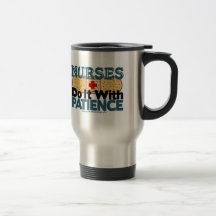 Krankenschwestern tun es mit Geduld Kaffeetassen