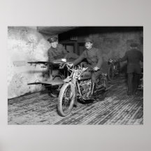 Krankenwagen des Motorrad-WW1 Poster