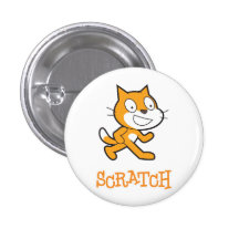 Kratzer-Katzenknopf Button
