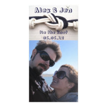 Krawatte der Knoten Save the Date Bildkarte