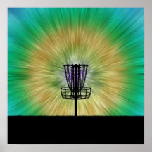 Krawatten-Disc-Golf-Korb Plakate