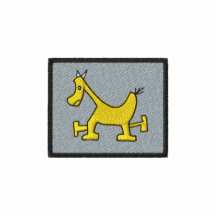 Krazy Pferd (Schwarzes) Besticktes Polo Hemd