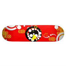Kreise in der Bewegung Skate Board