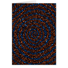 Kreise winden sich Digital-Kunst Karten