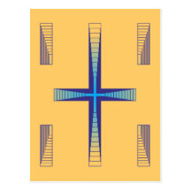Kreuz cross postkarte
