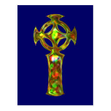 Kreuz keltisch cross celtic postkarte
