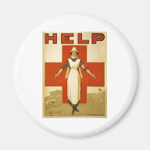 Kreuz-Krankenschwester-Hilfsanzeige-Weltkrieg 2 Kühlschrankmagnete