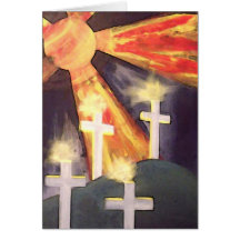 Kreuze und Sun Karte