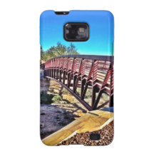 Kreuzende städtische Brücke unter vibrierendem bla Galaxy S2 Hülle