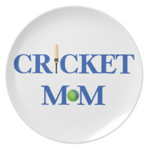 Kricket-Mamma-T-Shirts und Geschenke - große Gesch Flache Teller