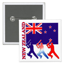 Kricket Neuseeland Anstecknadelbuttons