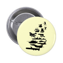 Krieg Anstecknadelbuttons