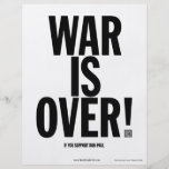 Krieg ist über Ron Paul Flyer
