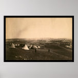 Krimkriegs-Lager und die helle Brigade 1855 Poster