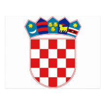 Kroatien-Emblem Postkarten