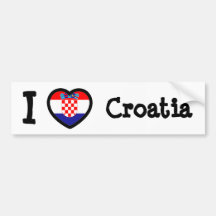 Kroatien-Flagge Autosticker