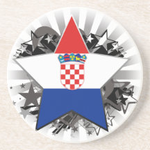 Kroatien-Stern Getränke Untersetzer