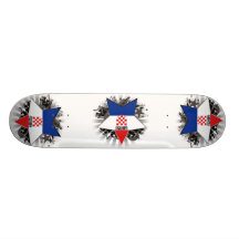 Kroatien-Stern Personalisiertes Skateboard