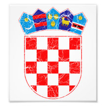 Kroatien-Wappen Kunstfoto