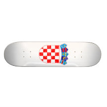 Kroatien-Wappen Skateboarddecks