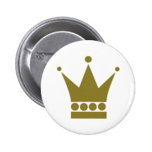 Krone Anstecknadelbuttons