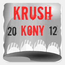 Krush Kony 2012 quadratische Aufkleber
