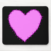 KRW genähtes Herz Mousepad