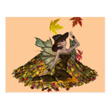 KRW-Herbst-Feen-Postkarte