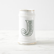 KRW - J - Keltischer mit Monogramm Stein Kaffee Haferl