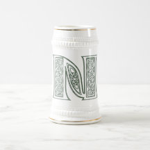 KRW - N - Keltischer mit Monogramm Stein Kaffeehaferl