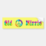 KRW-Regenbogenaltes Hippie-Friedenszeichen Autoaufkleber