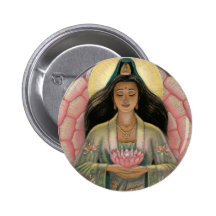 Kuan Yin Göttin des Mitleids Anstecknadel