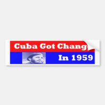 Kuba erhielt CChange im Jahre 1959 Autosticker