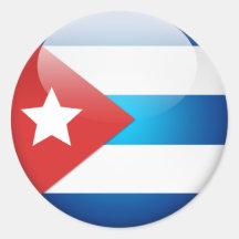 Kubanische Flagge 2,0 Sticker