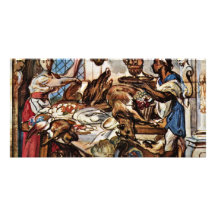 Küchen-Szene durch Jordaens Jakob Personalisierte Foto Karte