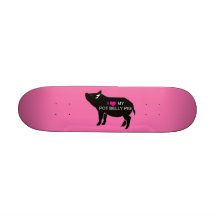 Kugelbauch-Schwein-Skateboard Mini Skateboardbrett