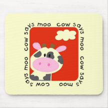 Kuh sagt MOO-T-Shirts und -geschenke Mauspads