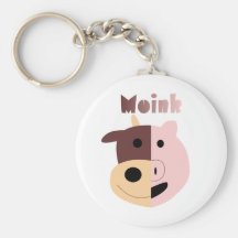 Kuh + Schwein = Moink keychain Schlüsselanhänger
